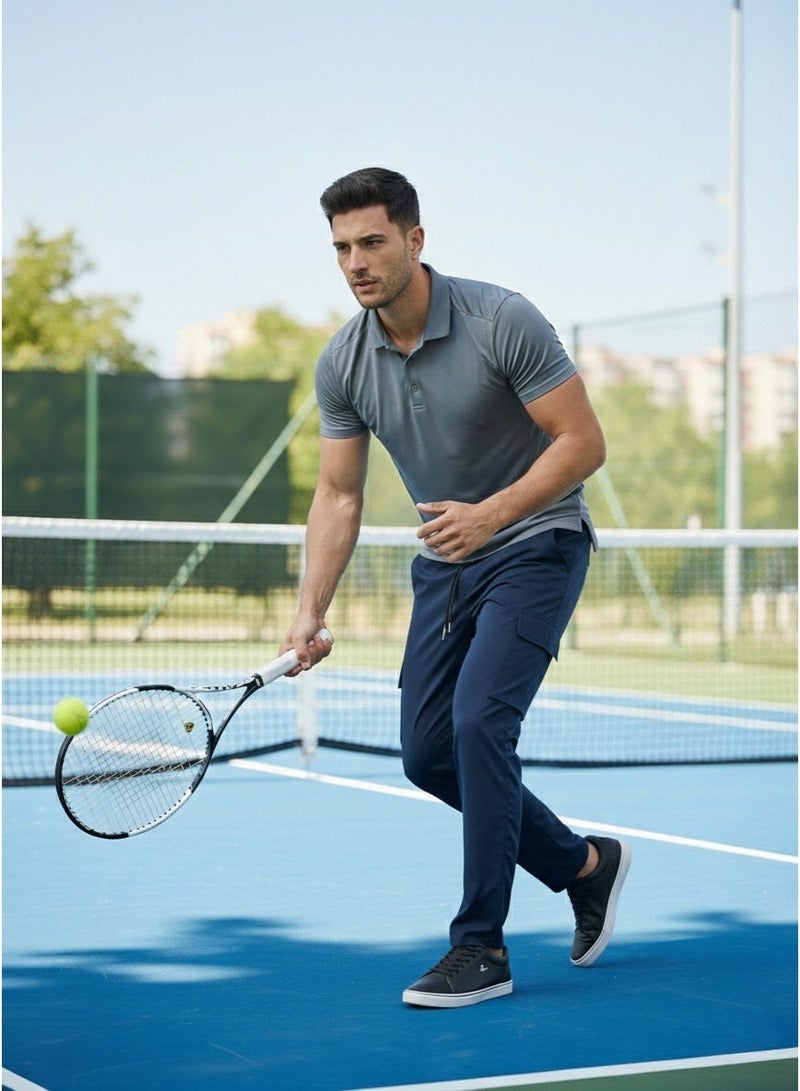 سبال بنطال رياضي للجنسين من SPALL – بنطال جوجرز رياضي فاخر للرجال والنساء، مريح للتدريب والتمارين، أسود أزرق خمري، المقاسات M L XL - Image 2